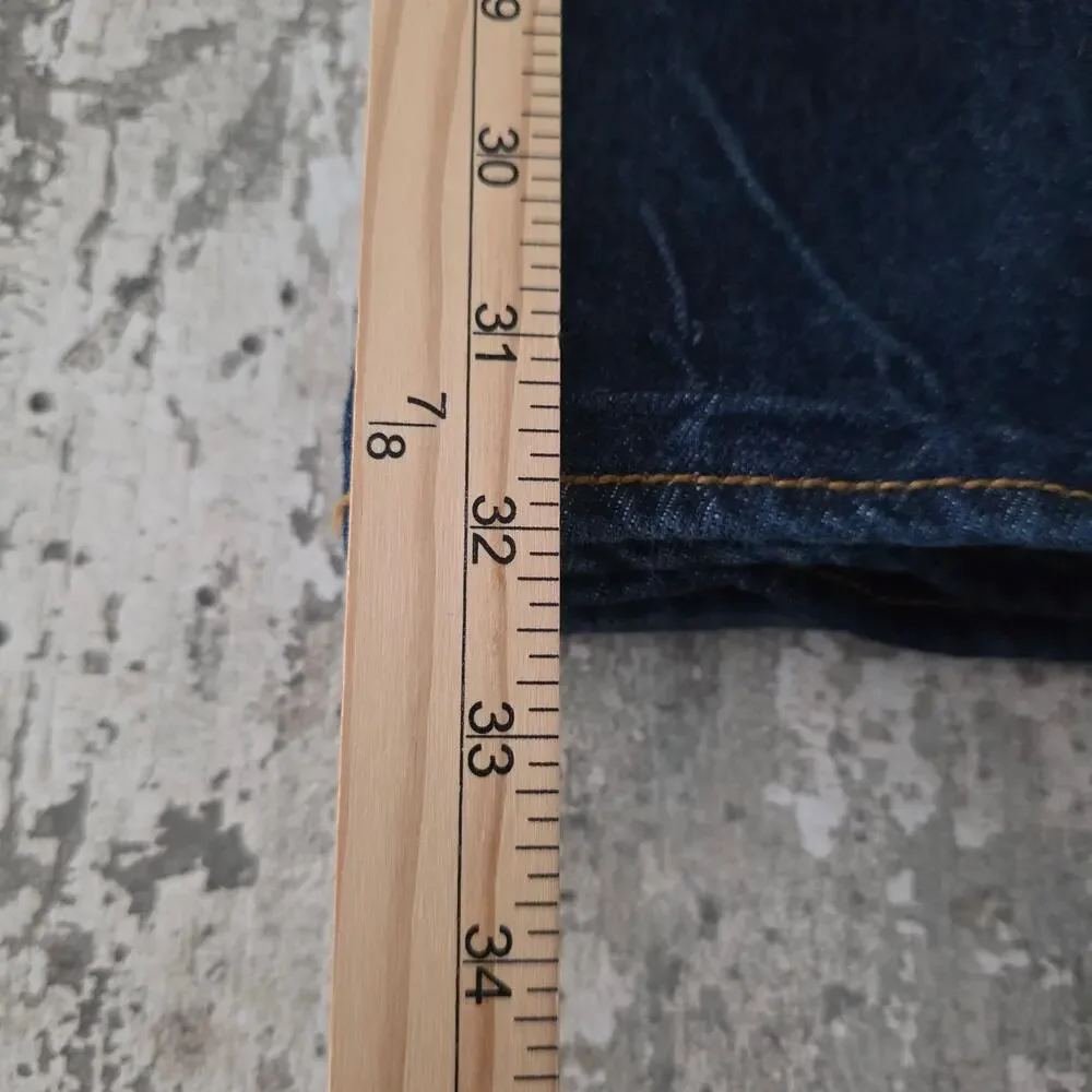 Levi's 501 Button Fly Dark Wash Jeans Men's 34x32
